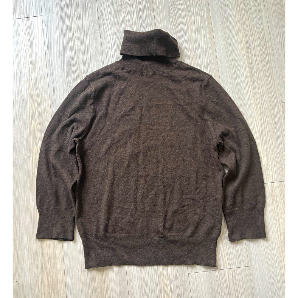 Mossimo Women's Brown Wool Blend Knit Turtleneck Sweater Sz S 90s Preppy Fall